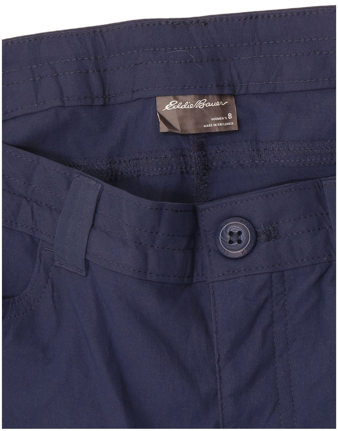 Женские прямые капри EDDIE BAUER US 8 Medium W32 L20 Темно-синие