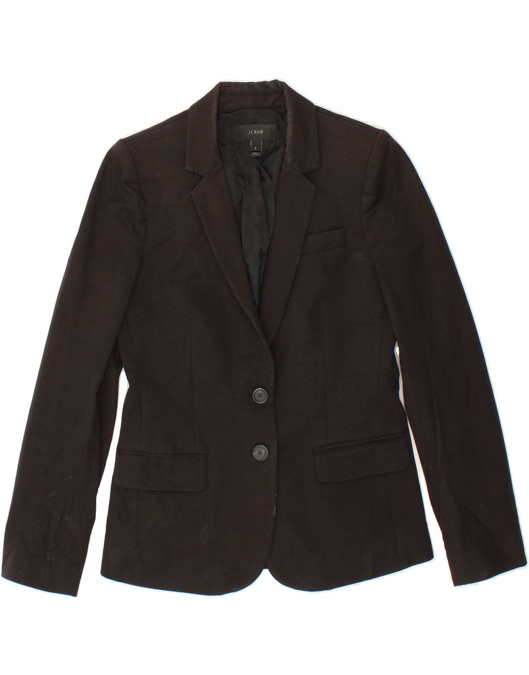 J. CREW Womens 2 Button Blazer Jacket US 2 XS Black Vintage J. Crew and Second-Hand J. Crew from Messina Hembry 