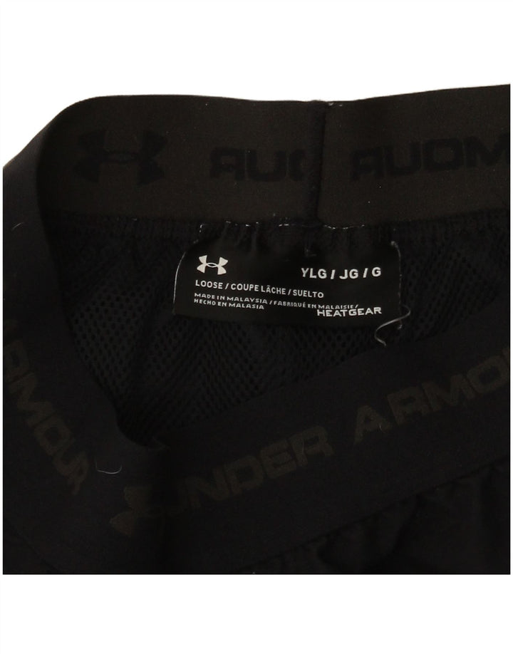 Спортивные шорты Under Armour для мальчиков 11–12 лет, большие черные