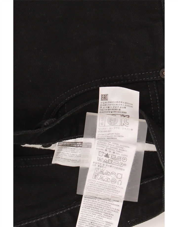 Мужские джинсы Bootcut Levi's W34 L30, черные хлопковые