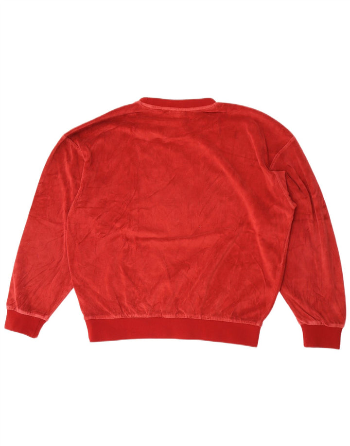 Женский джемпер оверсайз с рисунком Kappa UK 14, средний темно-бордовый