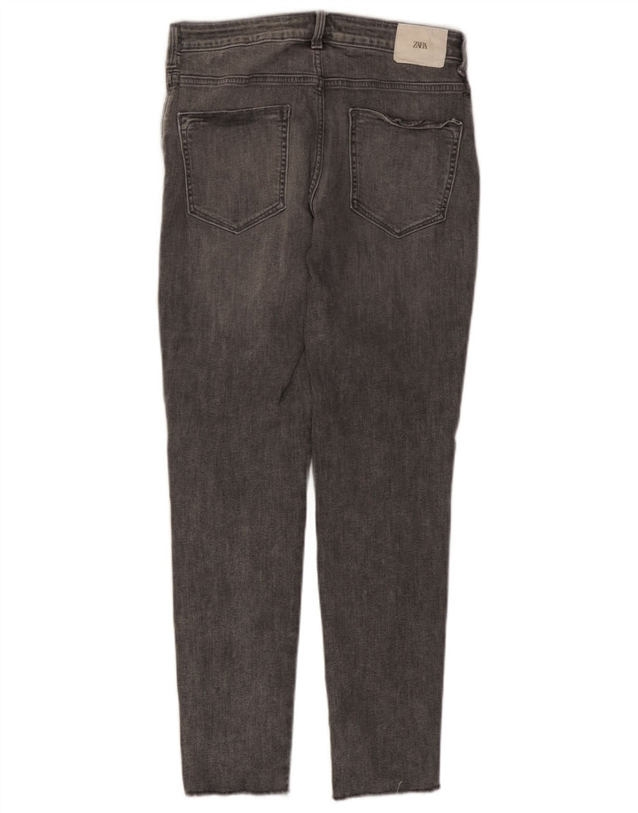 Женские узкие джинсы Zara EU 42, большие W32 L28, серые