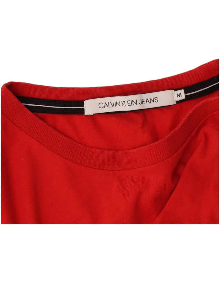 Мужская футболка Calvin Klein Jeans среднего красного цвета