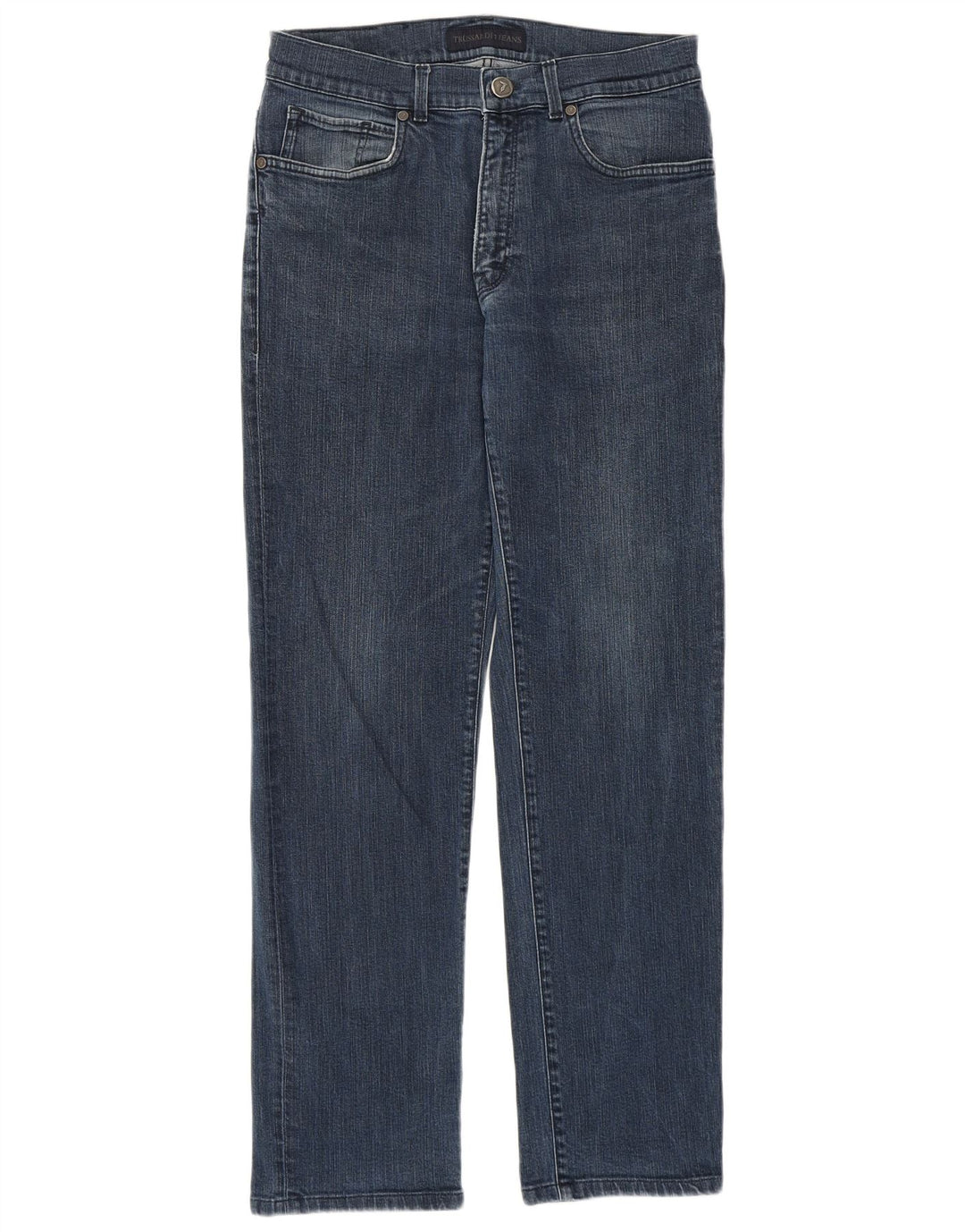 Женские узкие джинсы Trussardi W32 L30 синие, хлопок