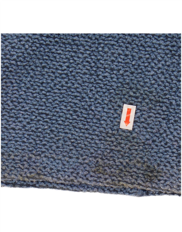 Женский свитер WEIRD FISH, джемпер UK 14, средний синий хлопок