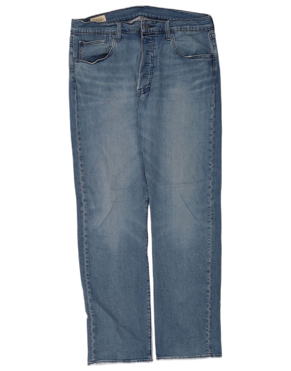 Женские прямые джинсы Levi's 501 W33 L30 синие, хлопок