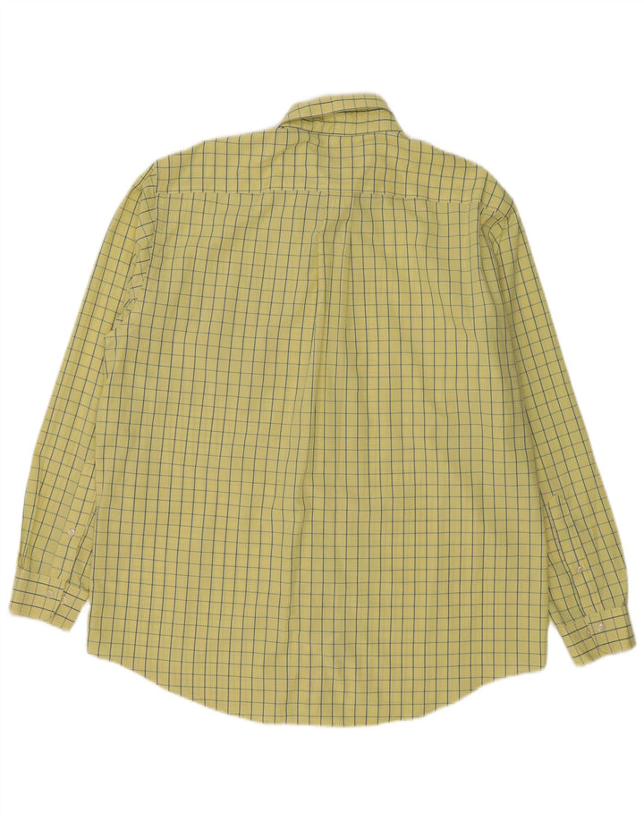 Мужская рубашка Brooks Brothers, большая желтая клетка в клетку, хлопок