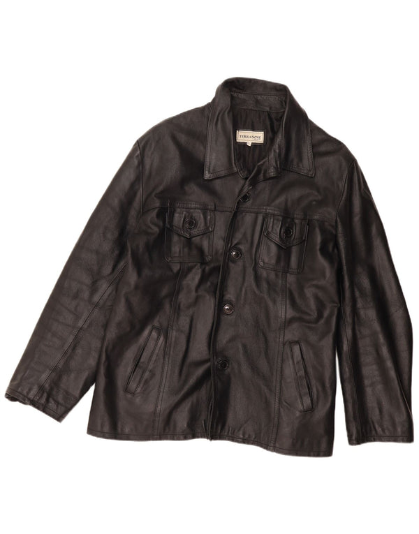 Женская кожаная куртка Terranova UK 20 2XL черная