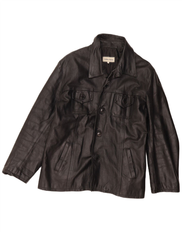 Женская кожаная куртка Terranova UK 20 2XL черная