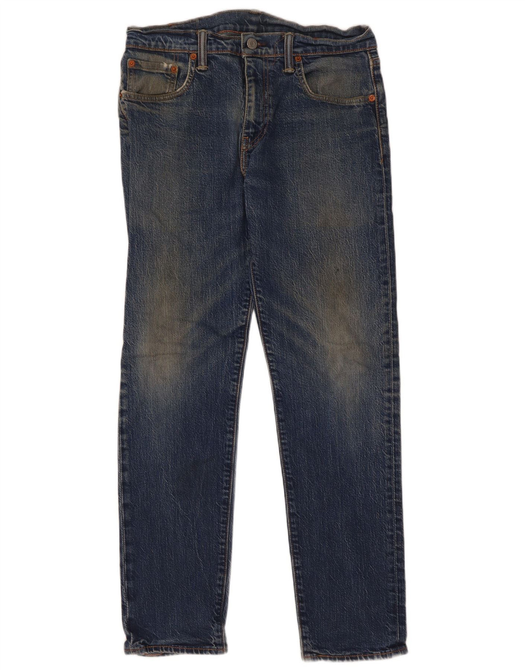 Мужские узкие джинсы Levi's W30 L32 синие, хлопок