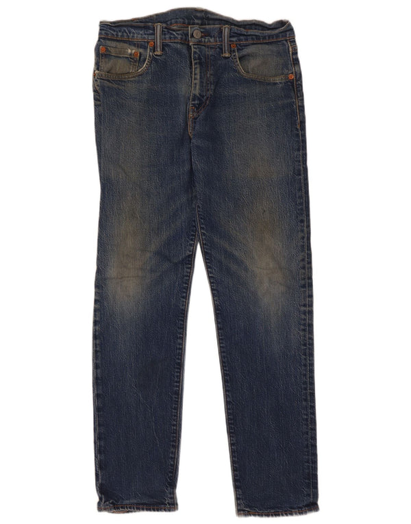 Мужские узкие джинсы Levi's W30 L32 синие, хлопок