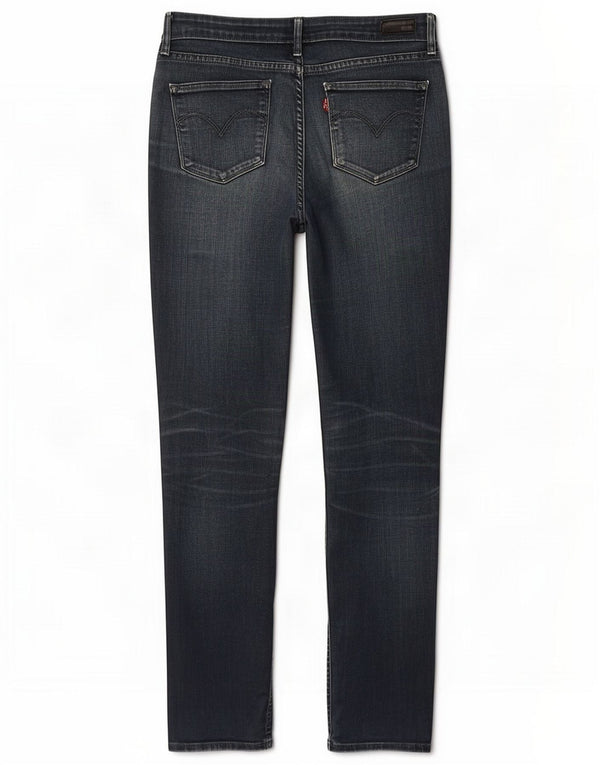 Женские джинсы скинни Levi's W28 L32 Темно-синий хлопок