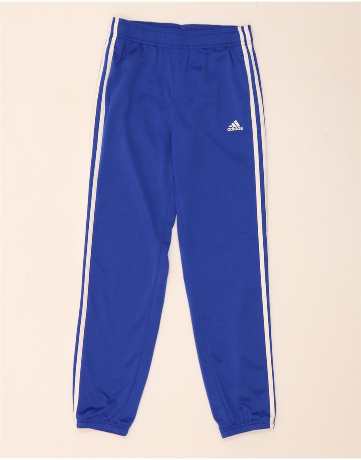 Спортивный костюм Adidas для мальчиков, брюки для бега, 11–12 лет, синий полиэстер