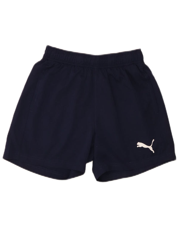 Женские спортивные шорты Puma UK 10, маленькие, темно-синие, полиэстер