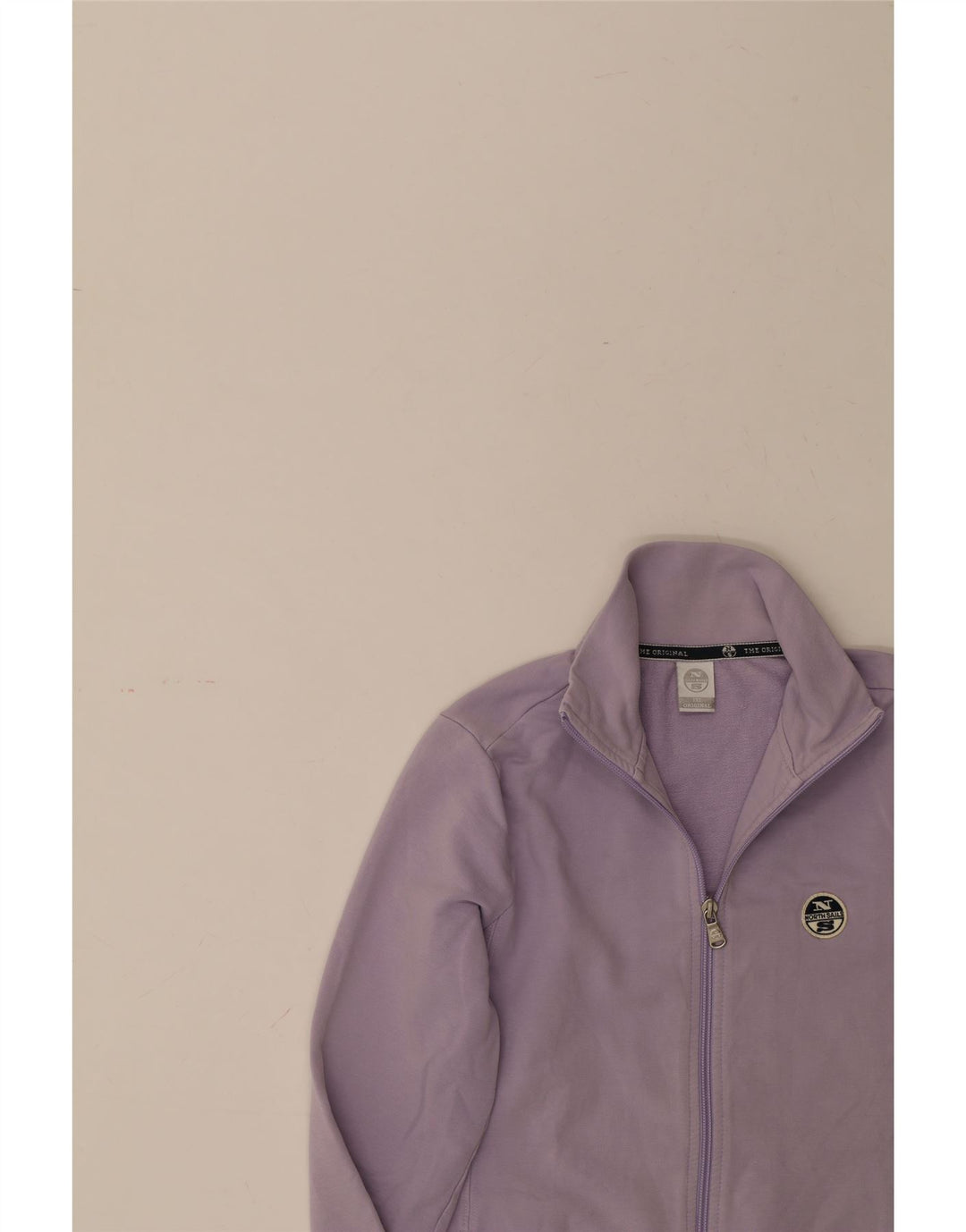 NORTH SAILS Womens Tracksuit Top Jacket UK 10 Small Purple Cotton Vintage North Sails and Second-Hand North Sails from Messina Hembry 
