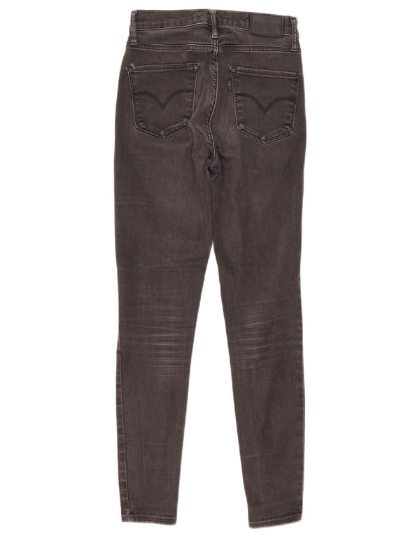 Levi's Womens 720 High Rise Super Skinny Jeans W25 L26 Grey Cotton