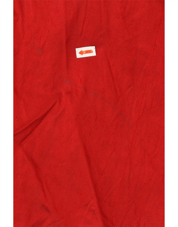 Винтажная женская расклешенная юбка миди с высокой талией IT 40, маленькая W26, красная