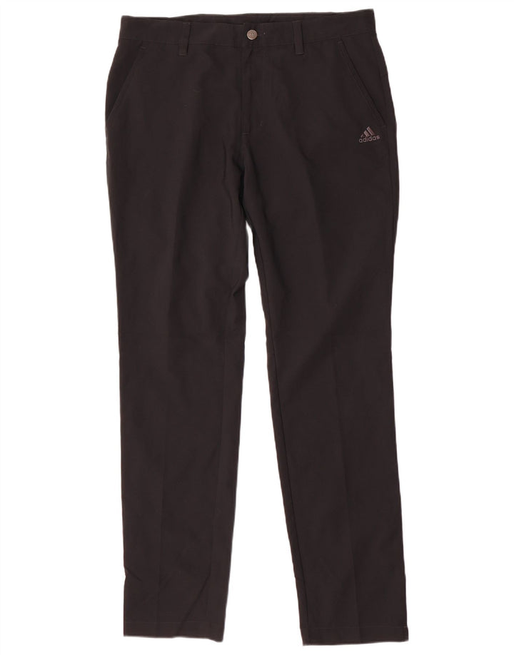 Мужские брюки-чинос Adidas Slim W32 L32, черный полиэстер