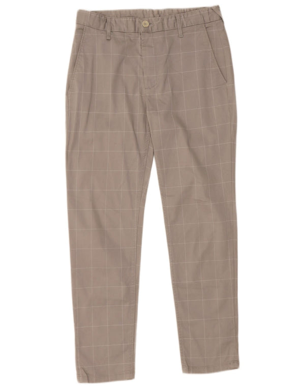 Мужские брюки-чиносы Zara EU 36 XS W29 L27, серые, хлопковые в клетку