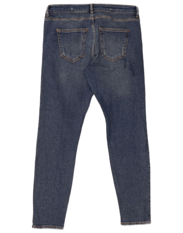 Женские потертые джинсы скинни Zara EU 44 XL W34 L28 синие