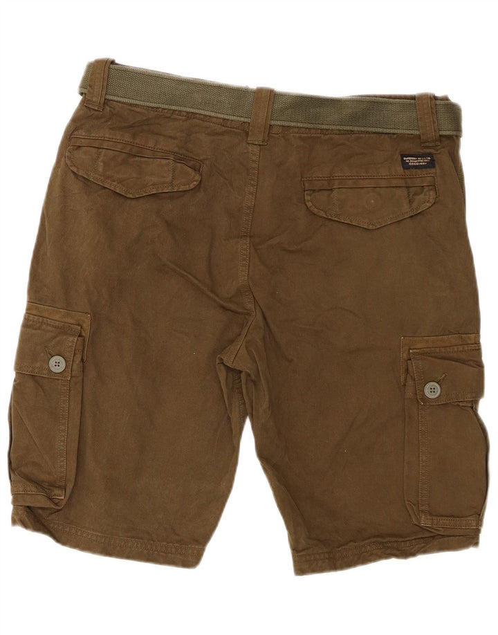 Мужские шорты карго Superdry W32, средний цвет хаки, хлопок