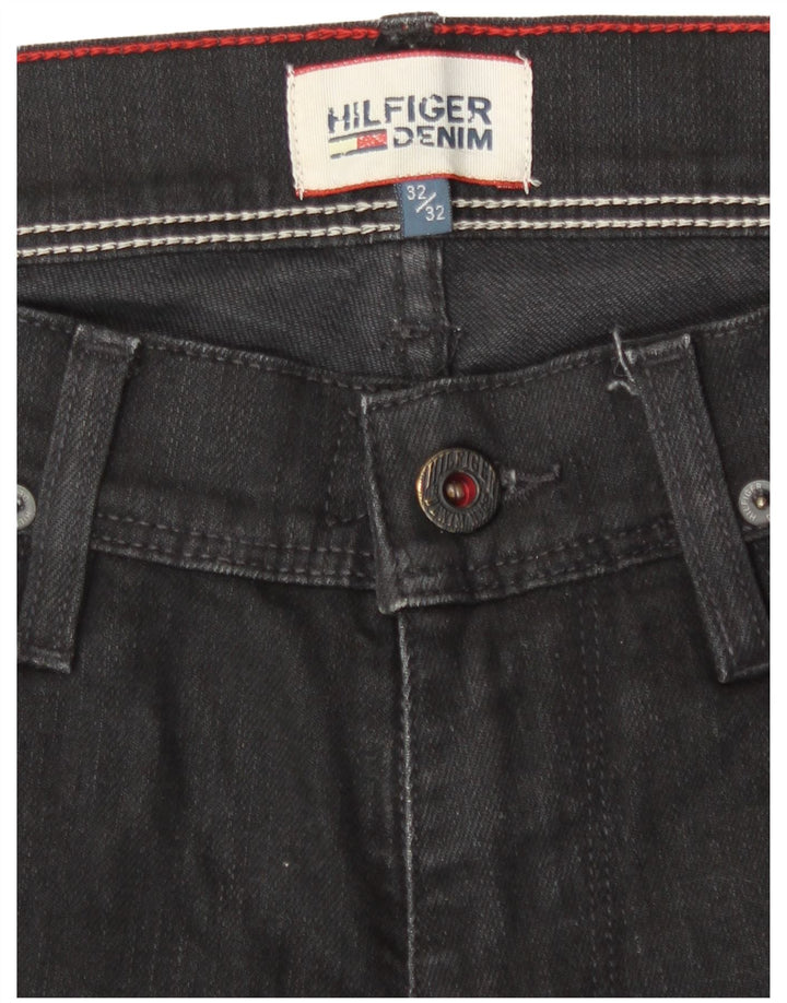 Мужские прямые джинсы Tommy Hilfiger W32 L32, черный хлопок