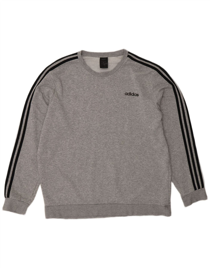 Мужской свитер Adidas Jumper XL Серый хлопок в крапинку