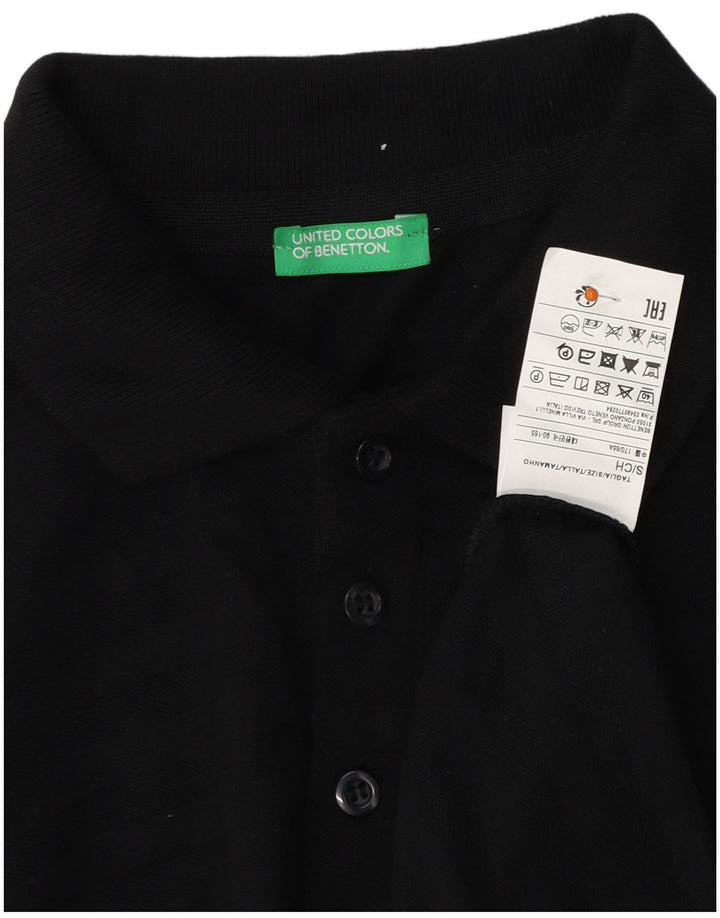 Мужская рубашка-поло BENETTON, маленькая черная полоска, хлопок