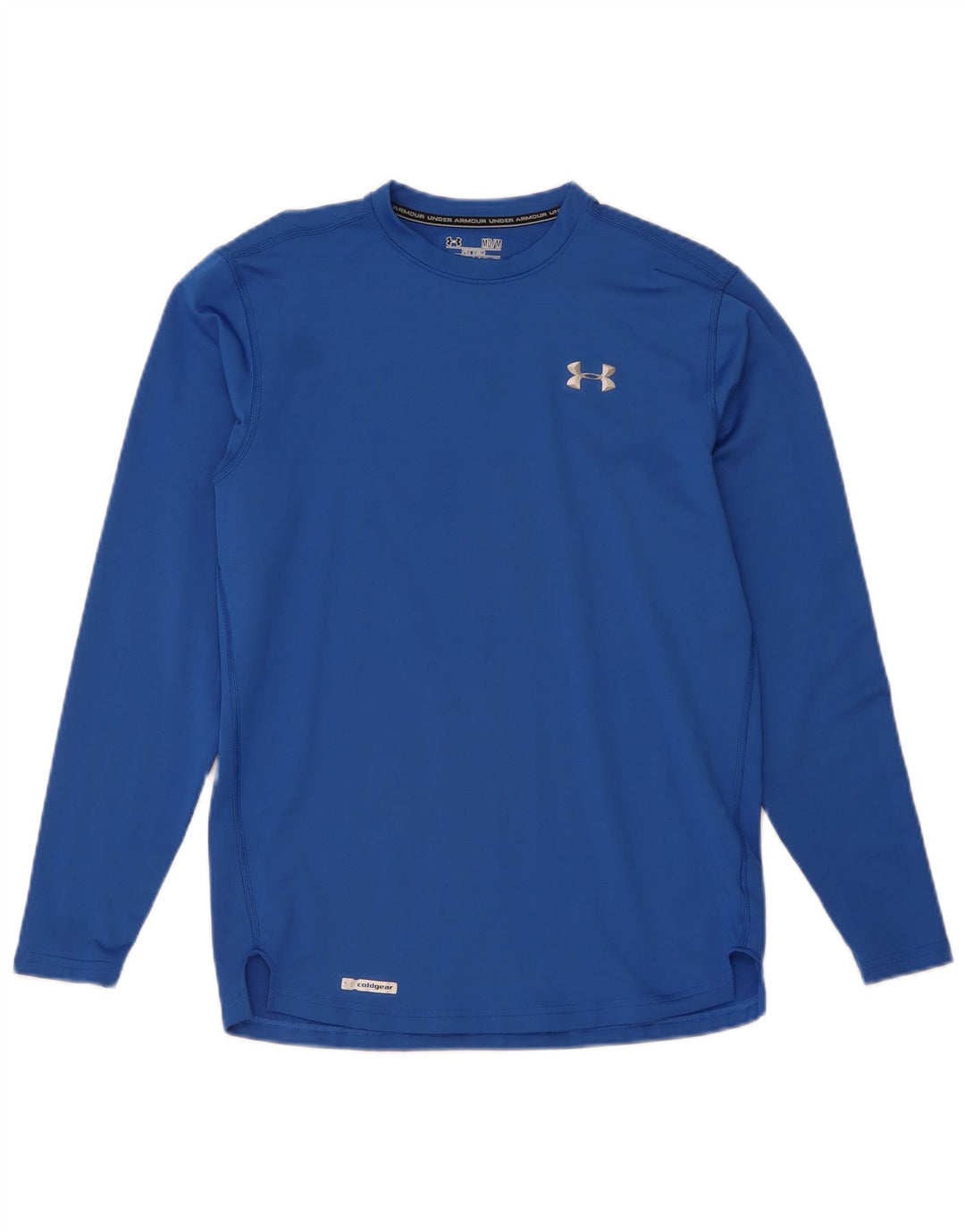 Мужской топ Under Armour Cold Gear с длинным рукавом, средний синий полиэстер