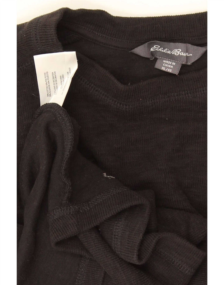 Мужской топ Eddie Bauer с длинным рукавом XL, черный хлопок