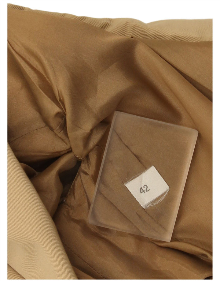 Винтажный женский пиджак на 2 пуговицах IT 42 Средний Бежевый