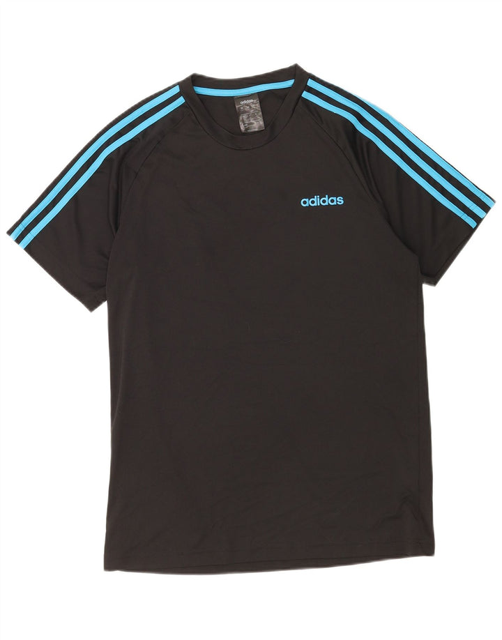 Мужская футболка Adidas Climalite, средний черный полиэстер