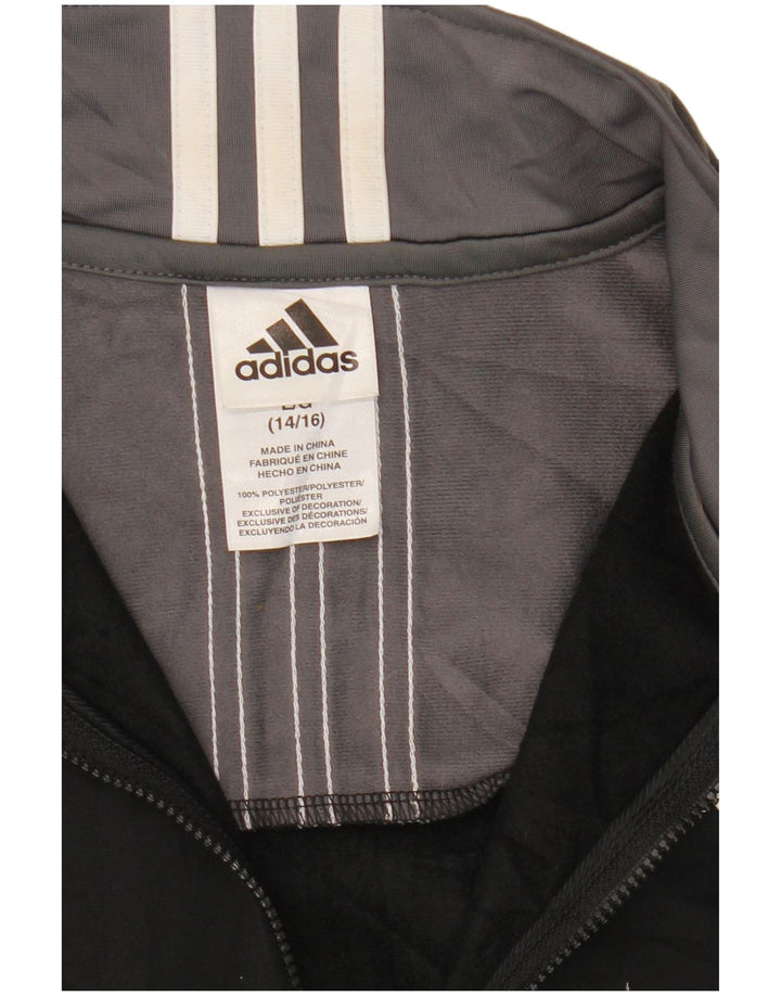 Спортивный костюм Adidas для мальчиков 12–13 лет, большой черный цветной блок
