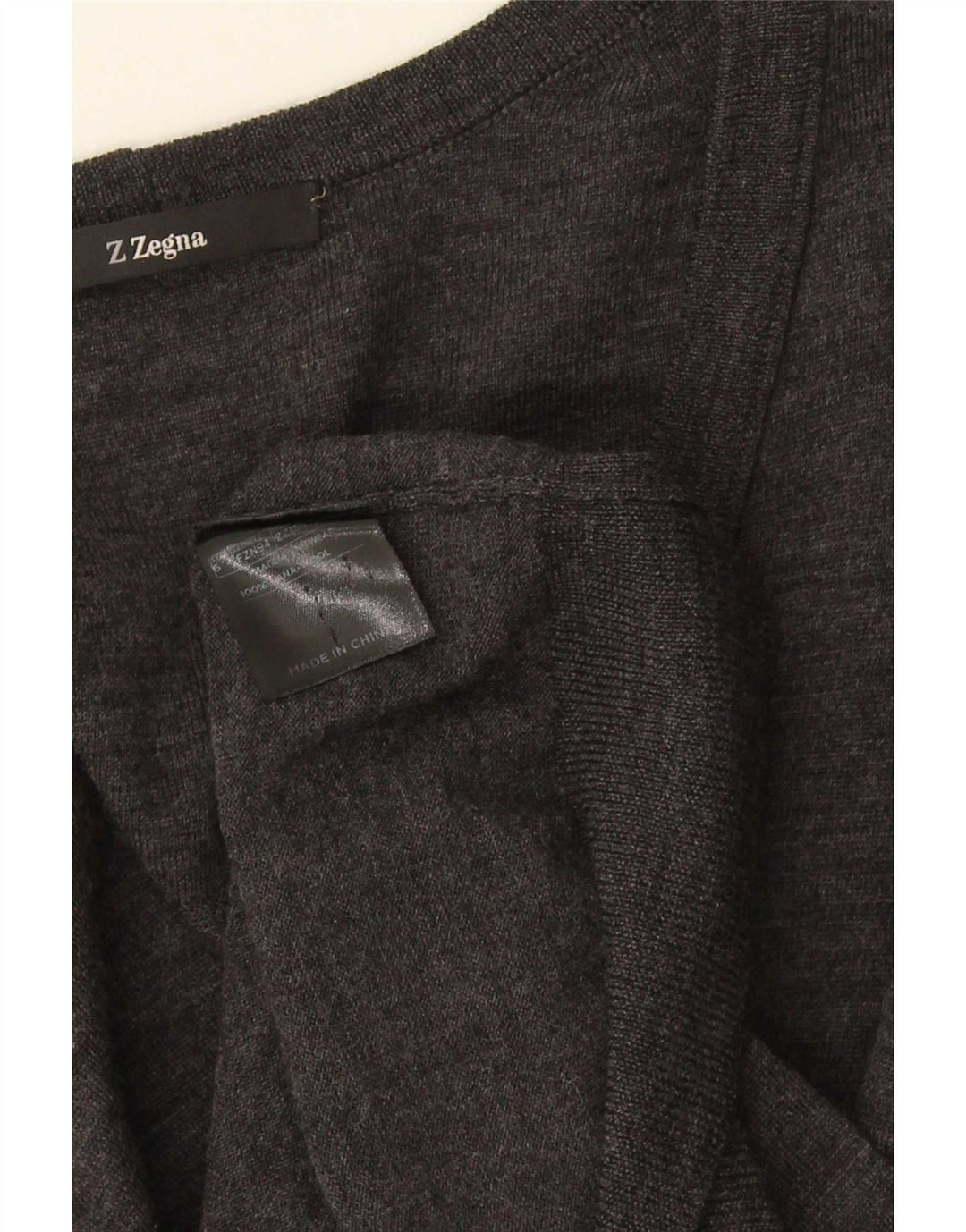 Женский кардиган Z ZEGNA, США 6, шерсть среднего серого цвета
