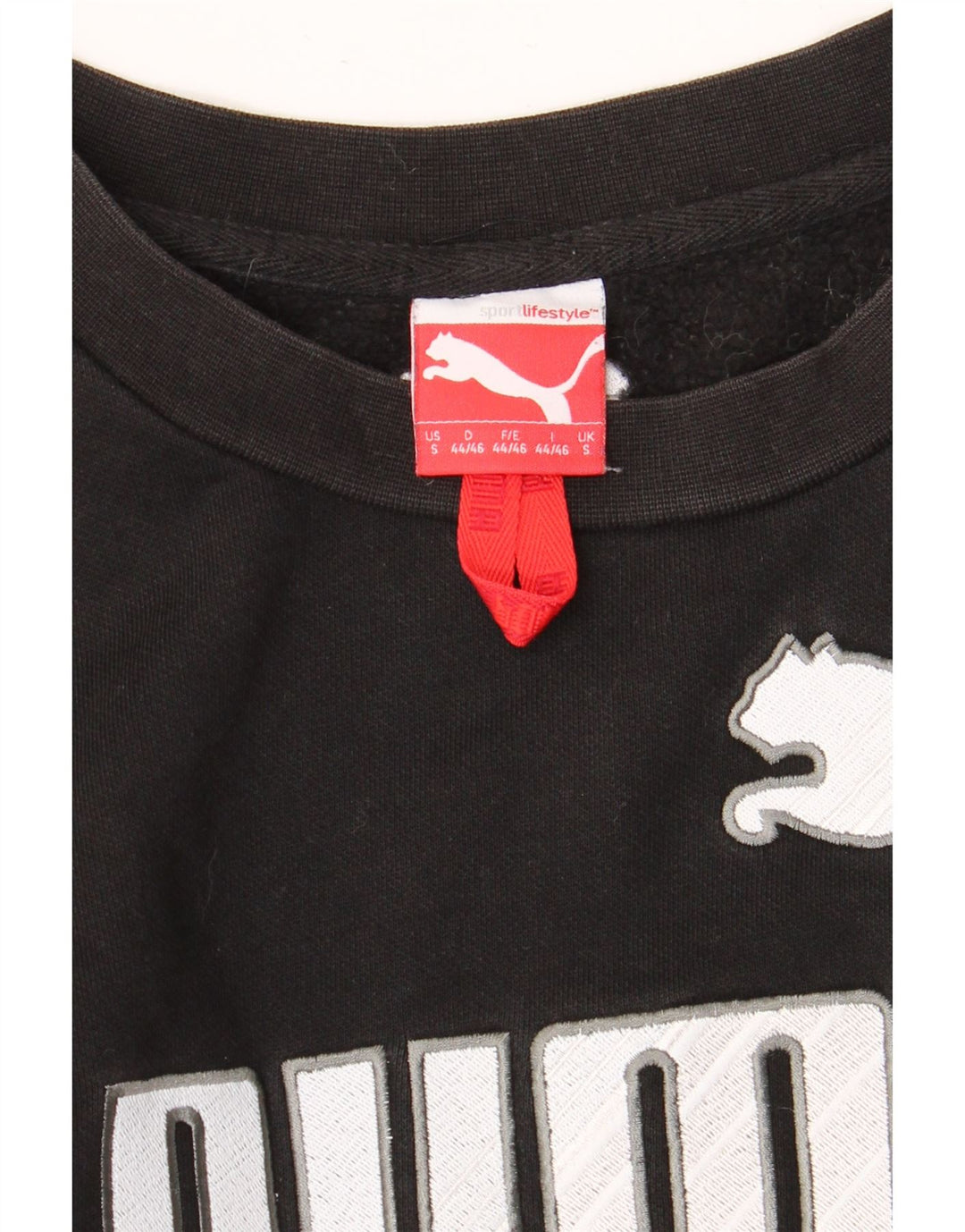 Мужской свитшот с рисунком PUMA, маленький черный