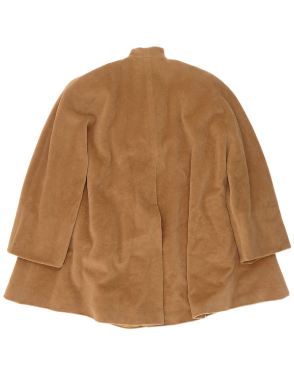 Gianfranco Ferre Женское пальто с рукавом 3/4 UK 18 XL Коричневое шерстяное пальто