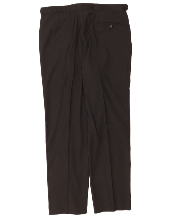 Мужские костюмные брюки Marks & Spencer W36 L31 черные из полиэстера