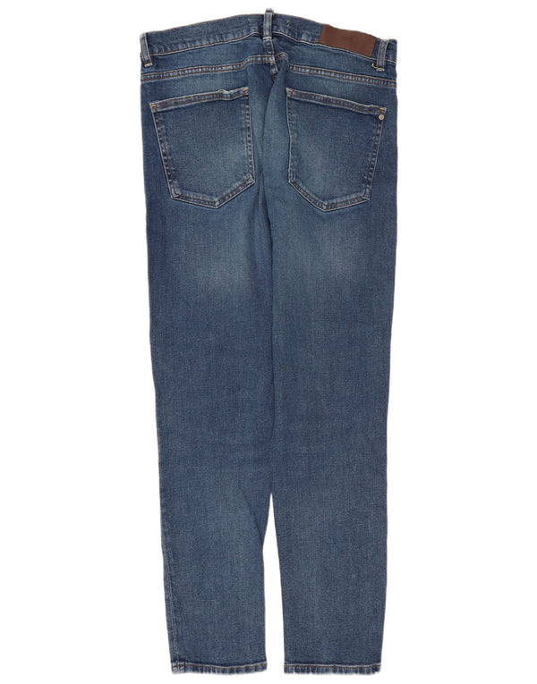 Мужские узкие джинсы Zara EU 44, большие W34 L30, синие, хлопок