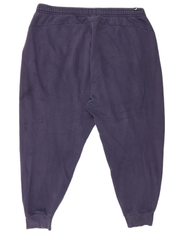 Puma Mens Tracksuit Trousers Joggers 3XL  Navy Blue Cotton