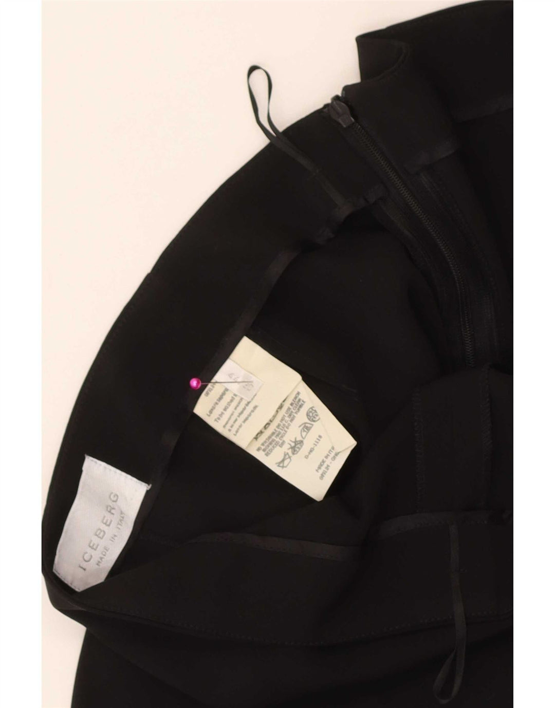 Юбка женская Iceberg с рюшами IT 44 Medium W32 Черный шелк
