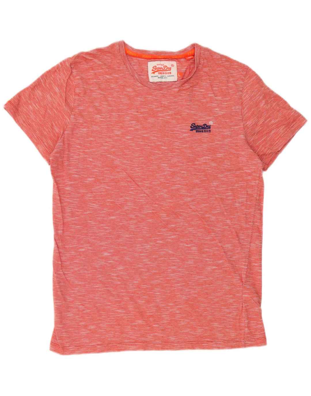 SUPERDRY Мужская футболка из хлопка большого размера с крапинками красного цвета