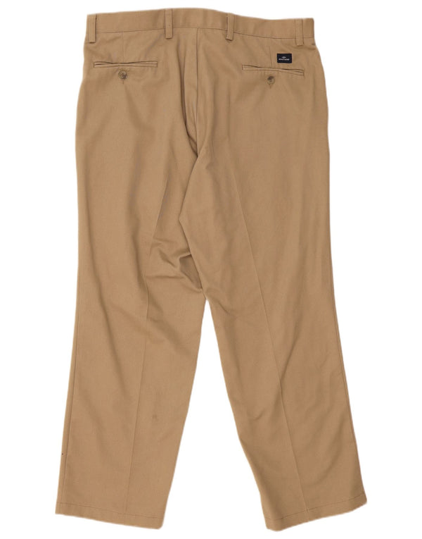 Dockers Mens Classic Fit Chino Trousers W36 L28 Beige Cotton