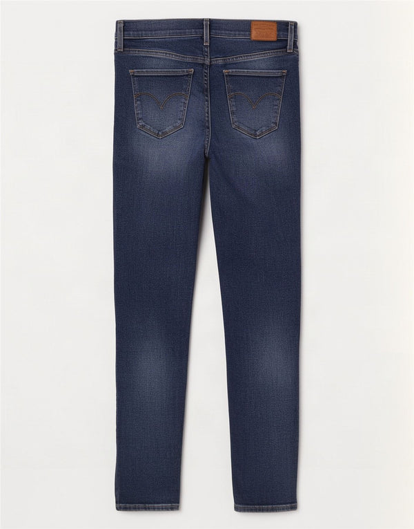 Женские джинсы суперскинни Levi's 720 с высокой посадкой W28 L30, темно-синие, хлопок