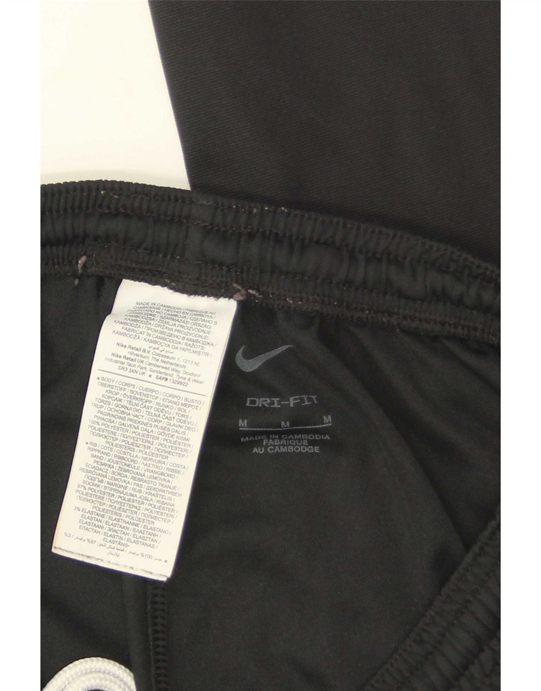 Мужские спортивные брюки Nike Dri Fit, средний черный полиэстер