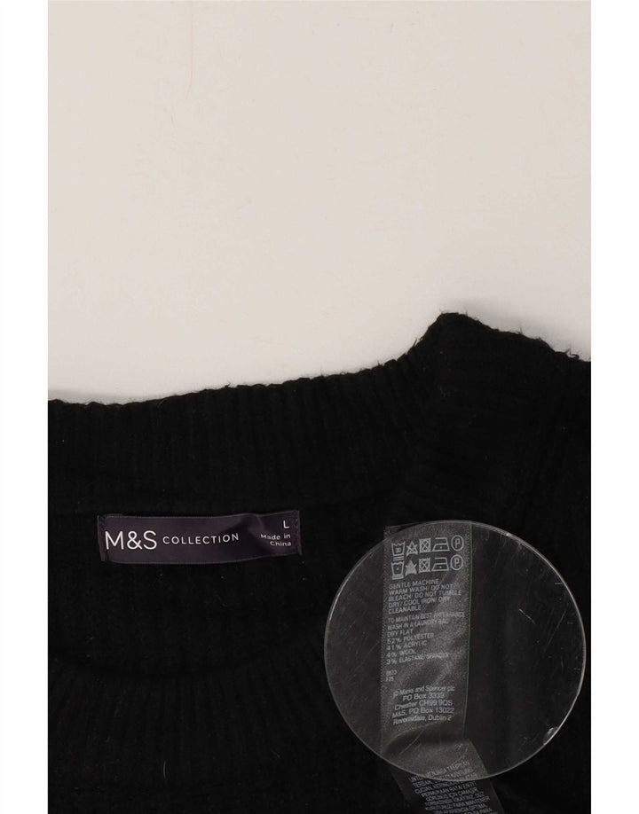 Женская майка Marks & Spencer UK 16, большой черный полиэстер