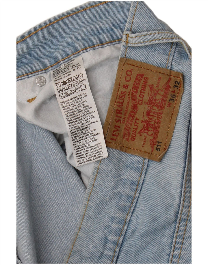 Мужские джинсы Levi's Slim 511 W36 L27 синие, хлопок