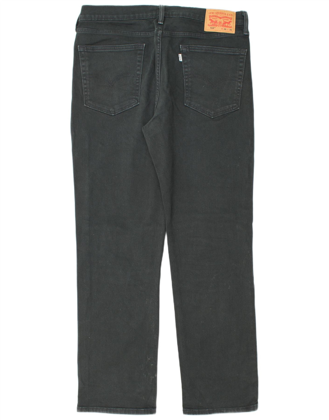 Мужские прямые джинсы LEVI'S 514 W36 L32, черный хлопок