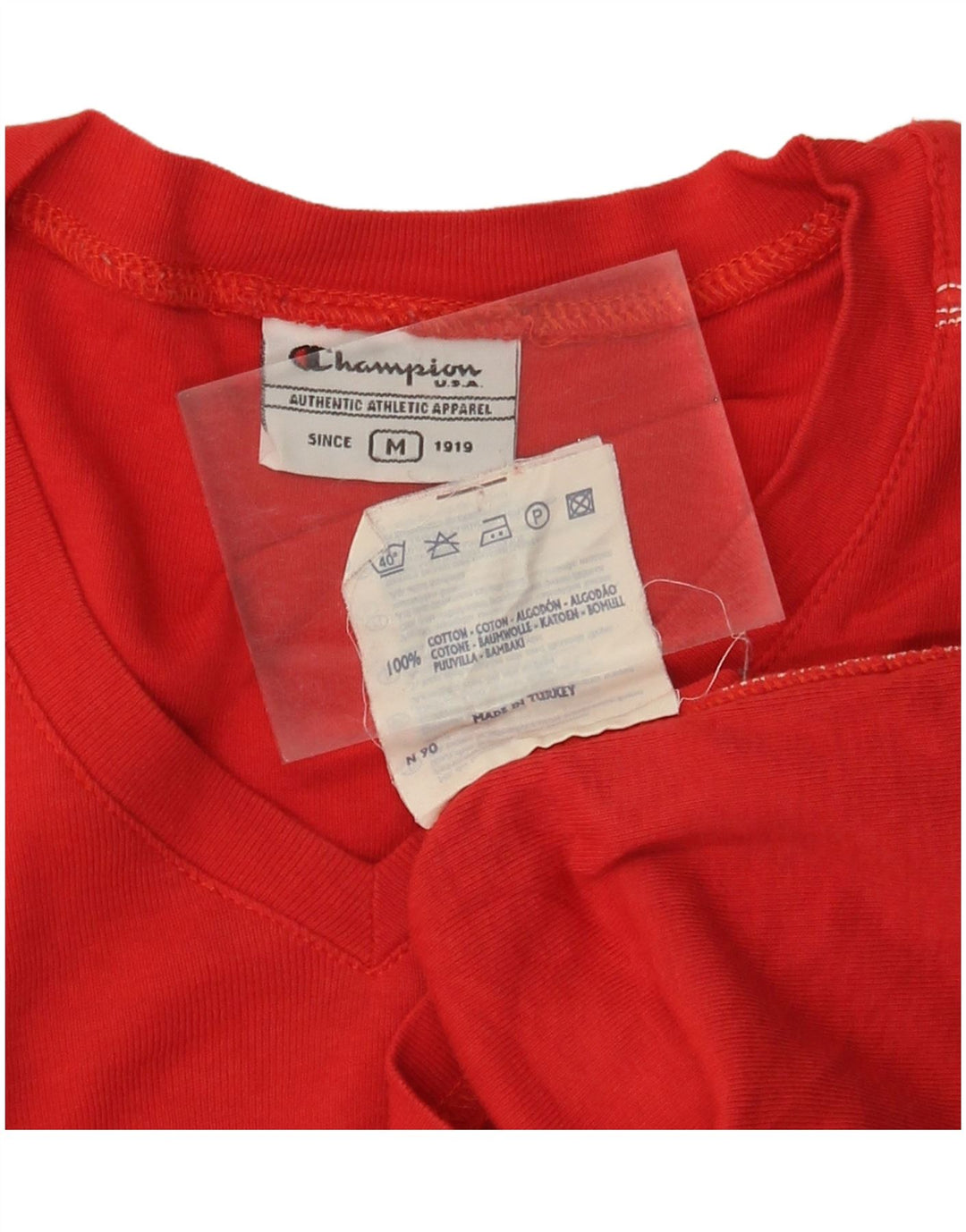 Женская укороченная футболка CHAMPION UK 12, средний красный хлопок, красный