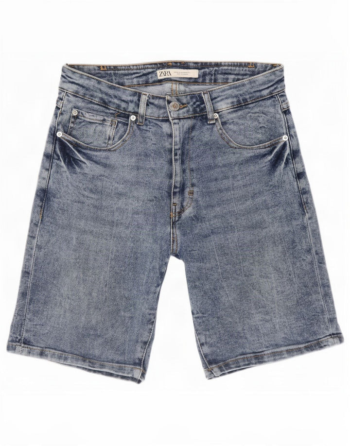 Мужские джинсовые шорты Zara EU 38 Small W30 Синие