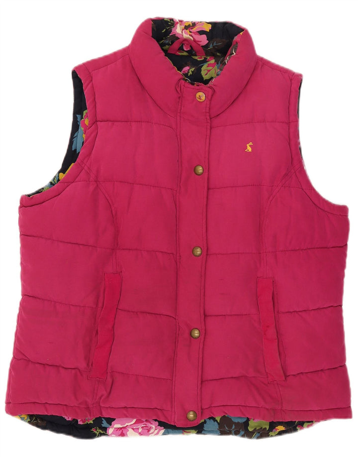 Женский утепленный жилет Joules UK 14, большой розовый
